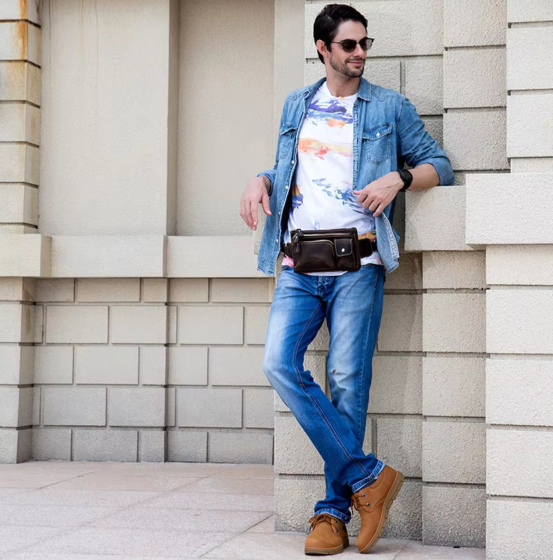 Vintage Leather Waist Bag