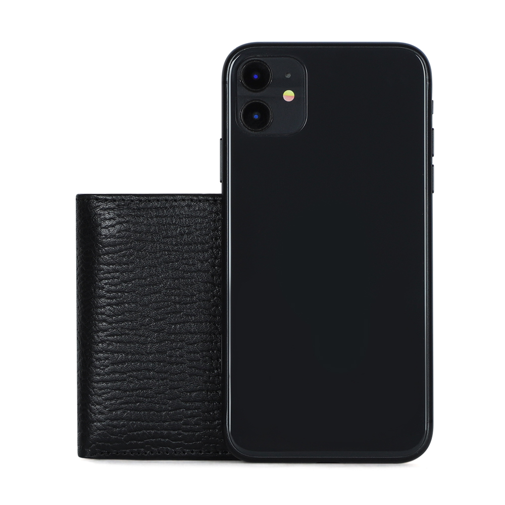 Black leather wallet