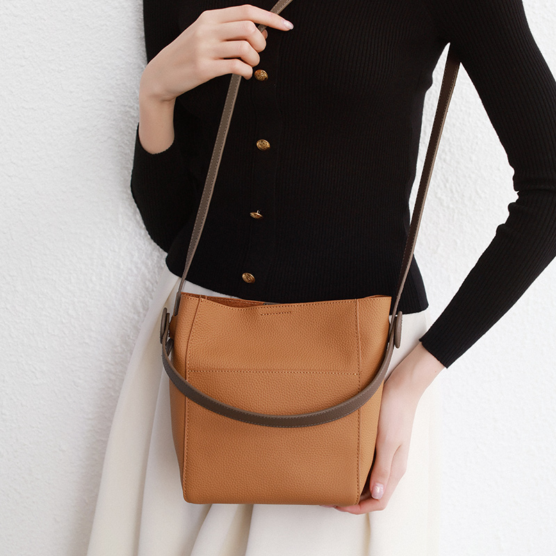 Tan Leather Shoulder Bag