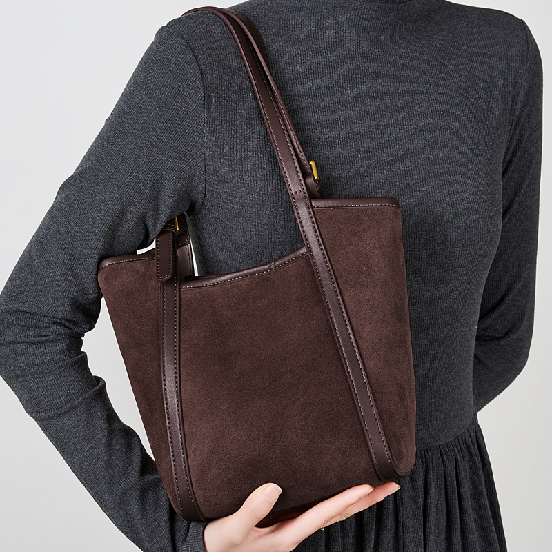 Classic Brown Leather Tote