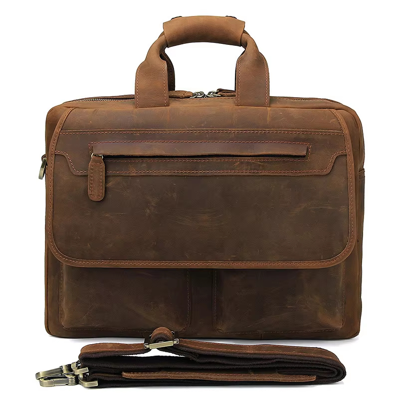 Vintage Leather Messenger Bag