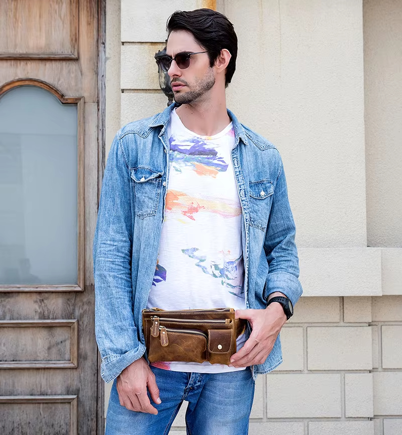 Vintage Leather Waist Bag