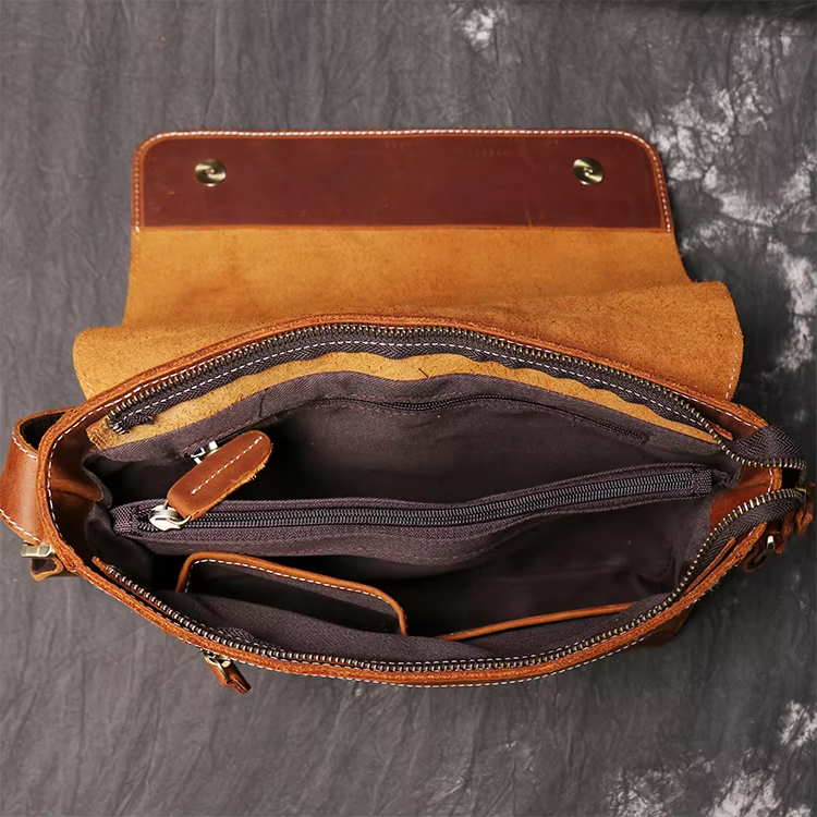 Vintage Leather Crossbody Bag