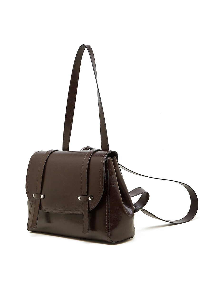 Black Leather Shoulder Bag