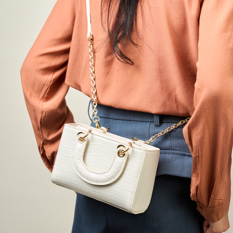 Crocodile Pattern Mini Handbag