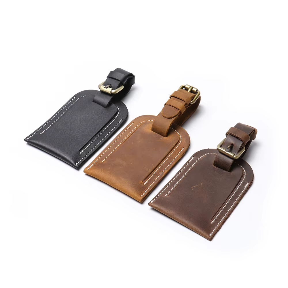 Genuine Leather Luggage Tag