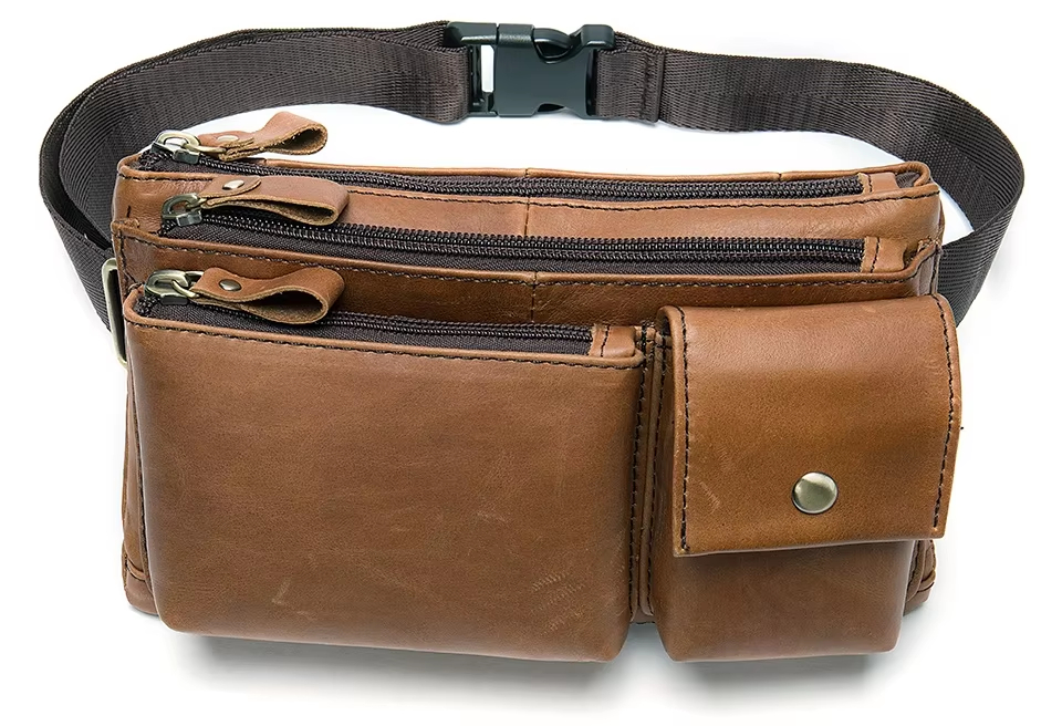 Premium Leather Waist Bag