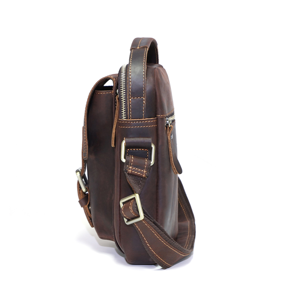 Vintage Leather Crossbody Bag