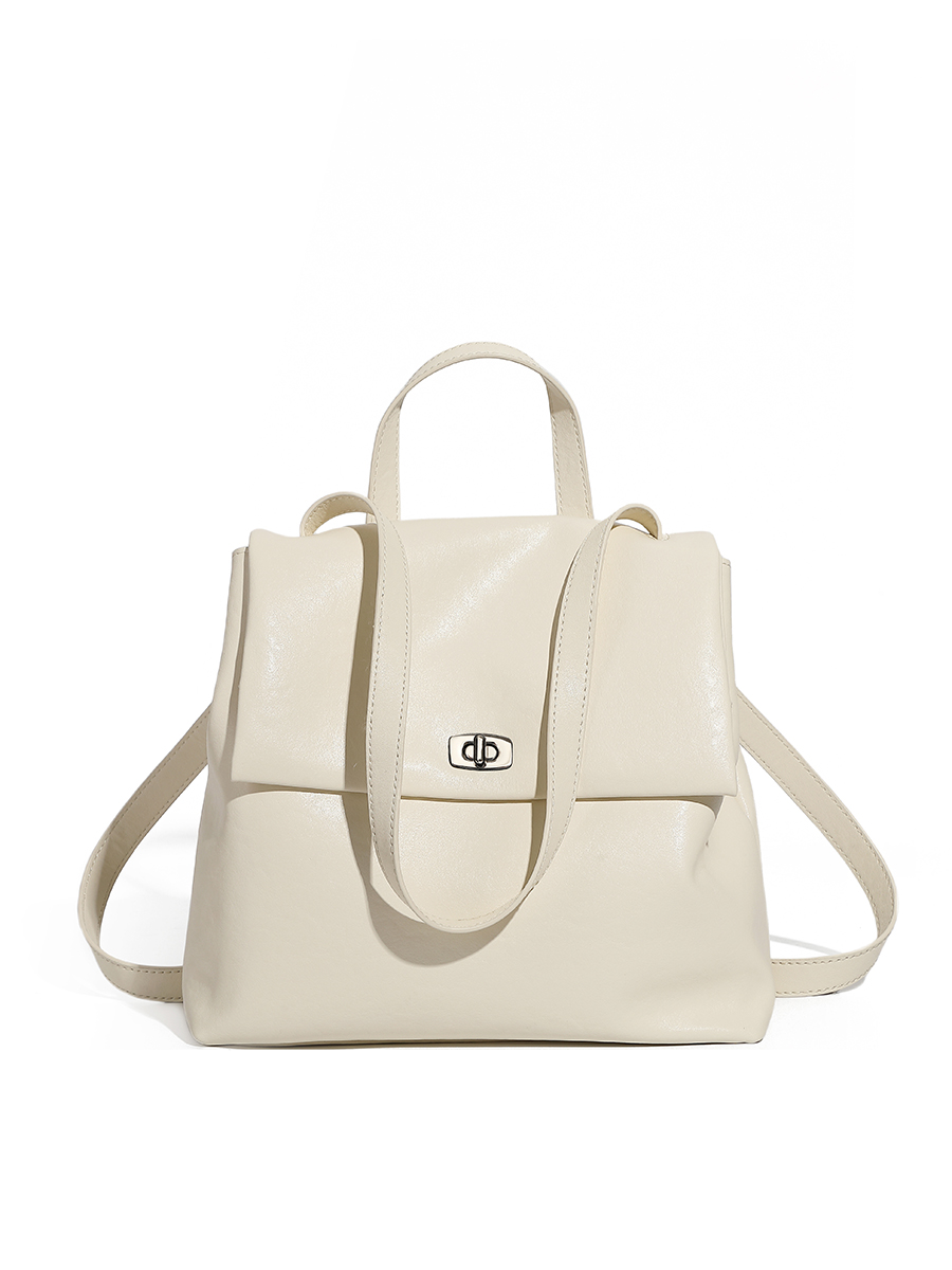 Classic Brown Leather Backpack