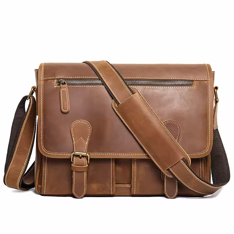 Genuine Leather Messenger Bag