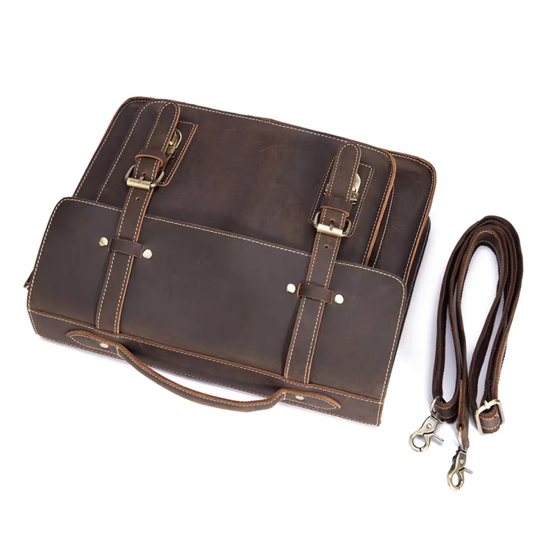 Leather Messenger Bag