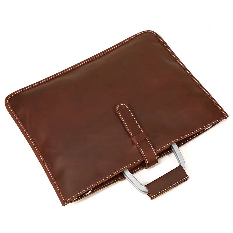 Brown Leather Messenger Bag