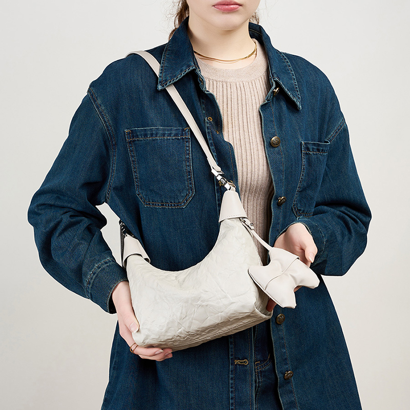 White Soft Shoulder Bag