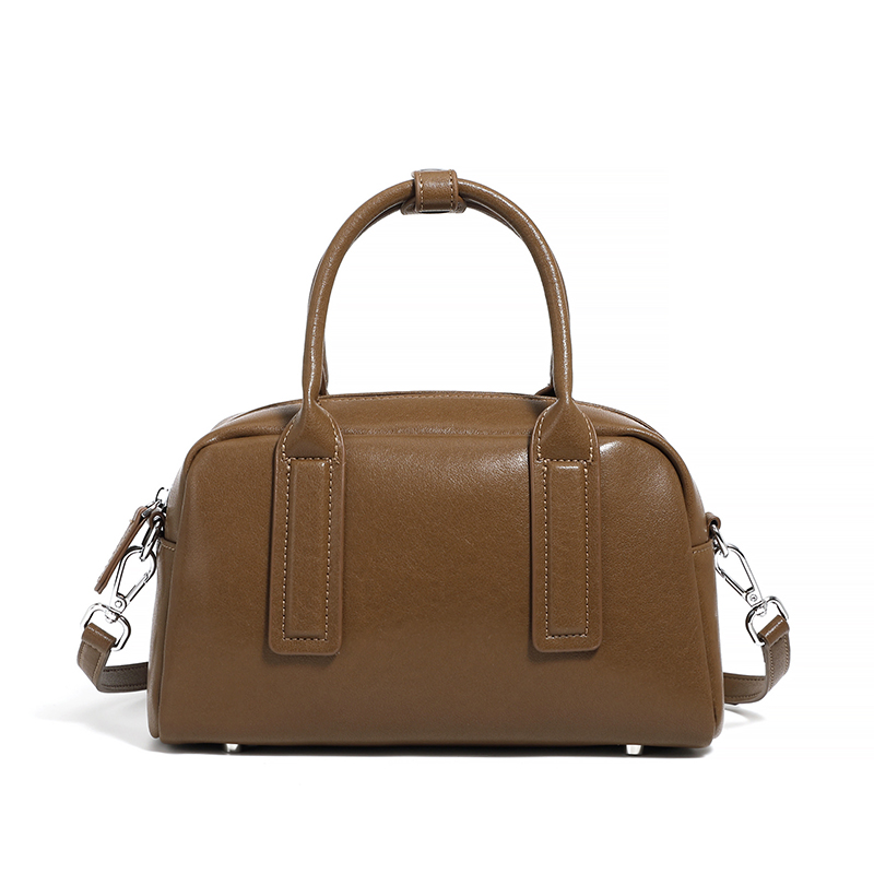 Classic Brown Leather Handbag