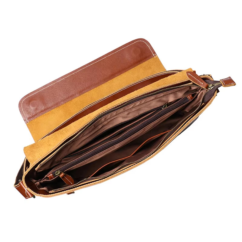 Leather Messenger Bag