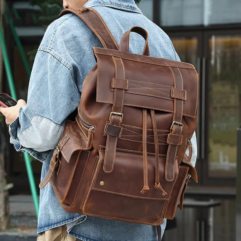 Vintage Leather Backpack