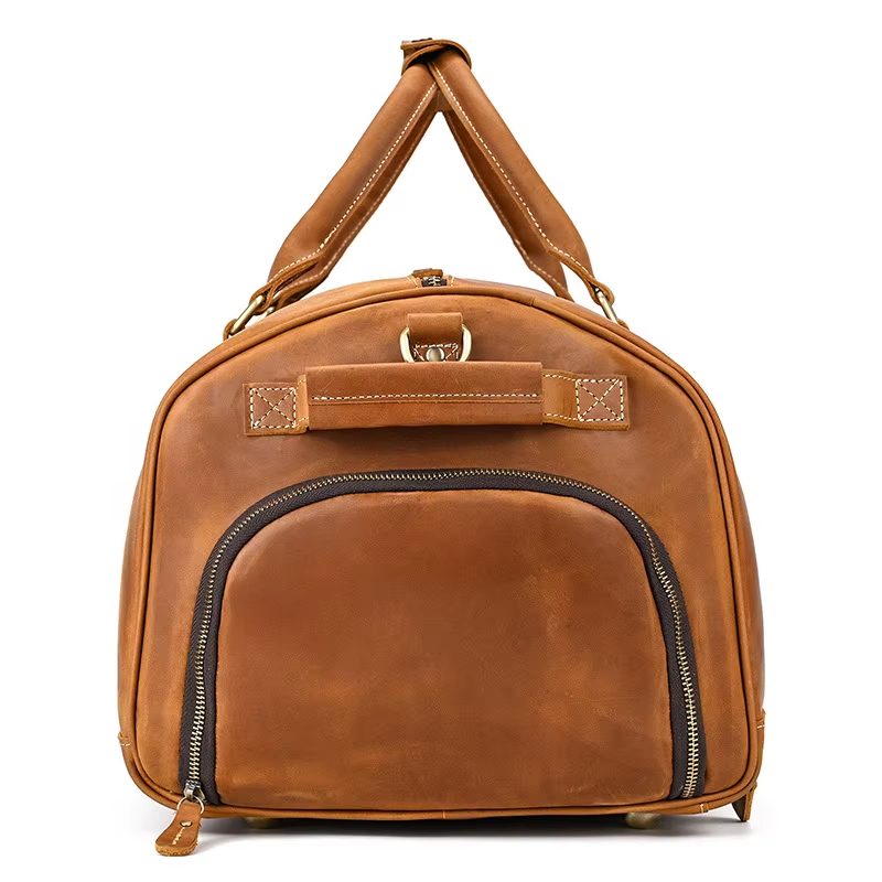 Leather Travel Duffel Bag