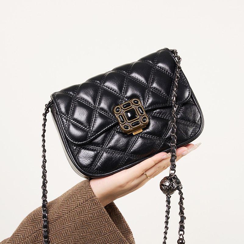 Quilted Leather Crossbody Bag