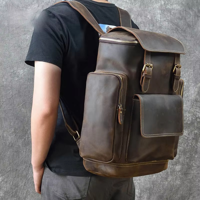 Vintage Leather Backpack