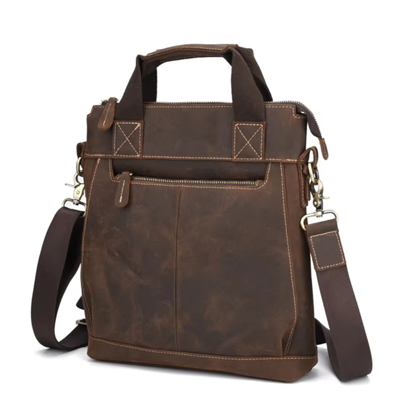 Vintage Leather Messenger Bag