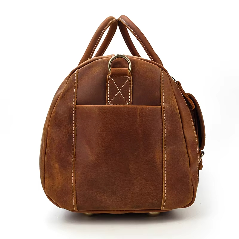 Vintage Leather Duffel Bag