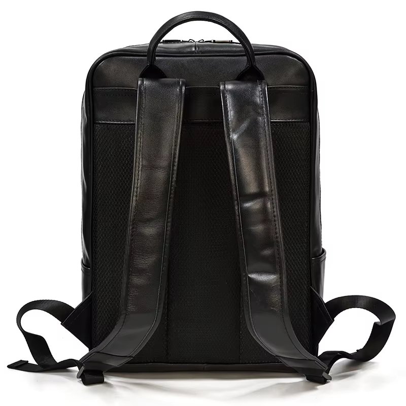 Sleek Leather Backpack