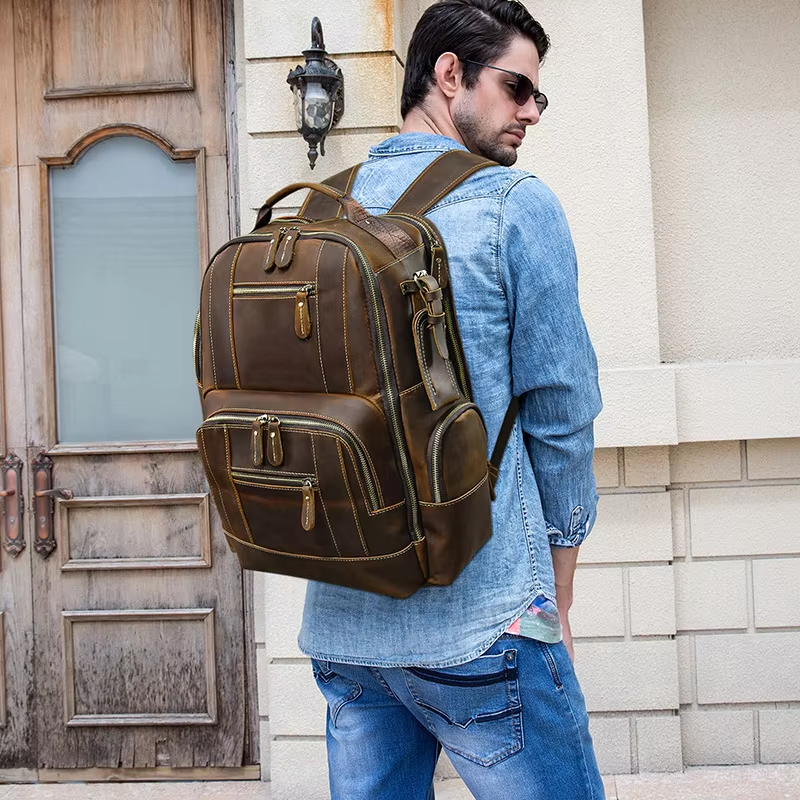 Vintage Leather Backpack