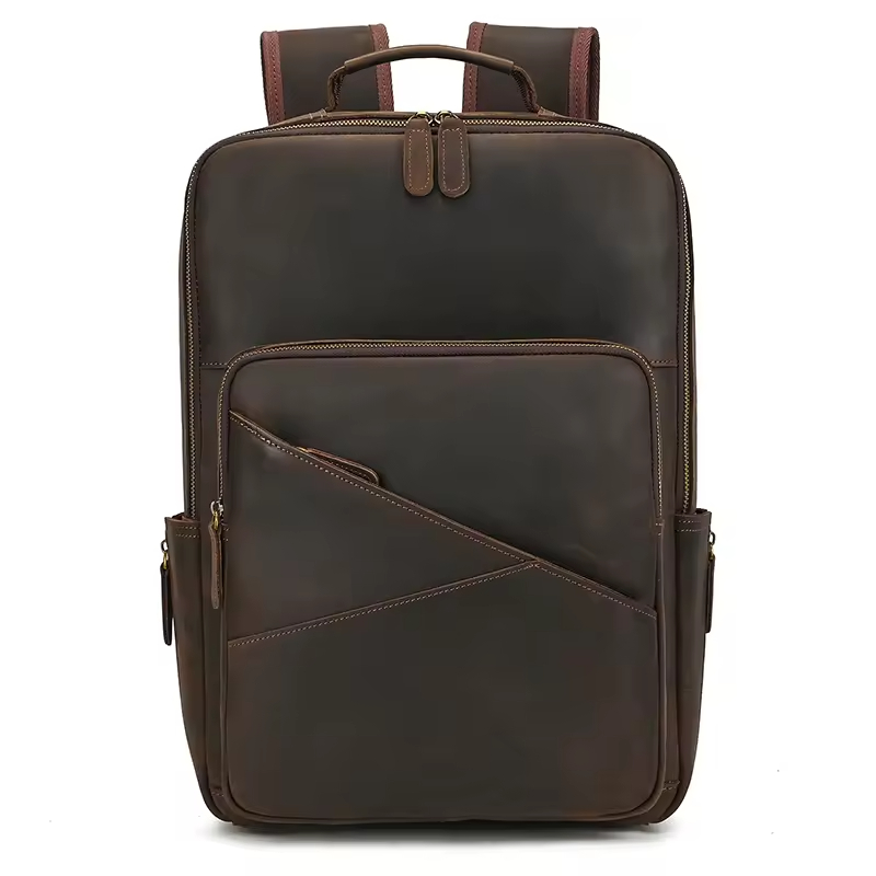 Vintage Leather Laptop Backpack