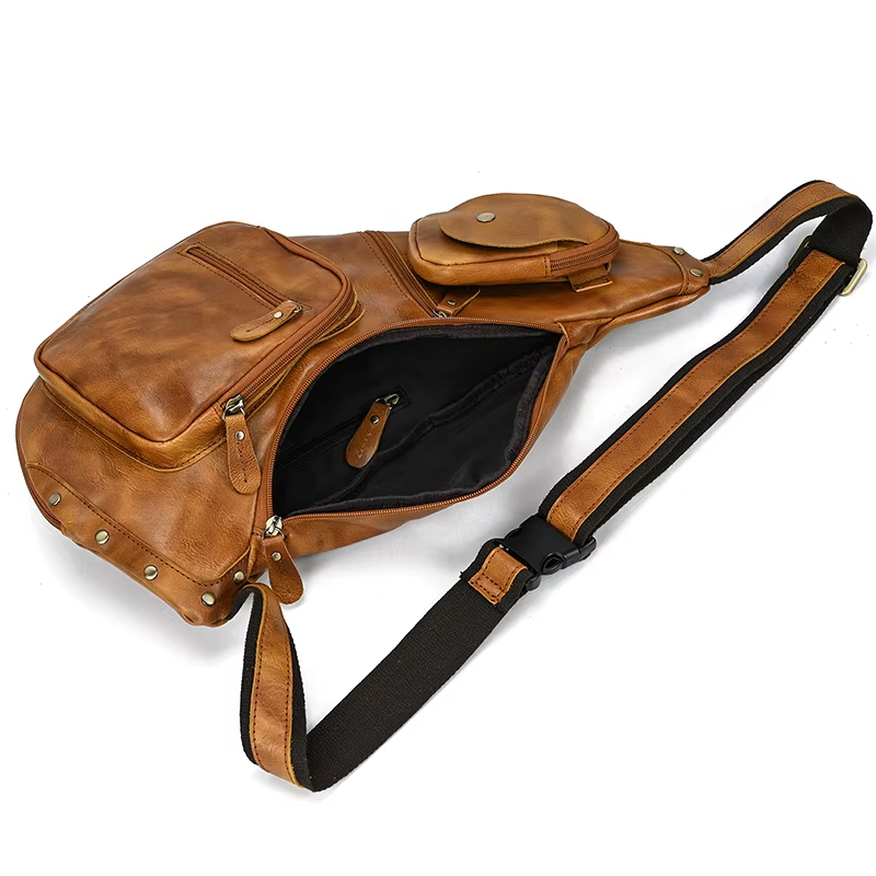 Leather Sling Backpack