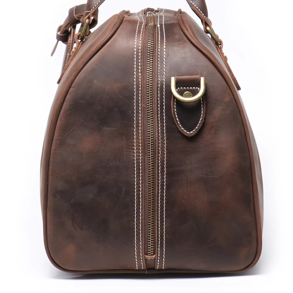 Vintage Leather Duffel Bag