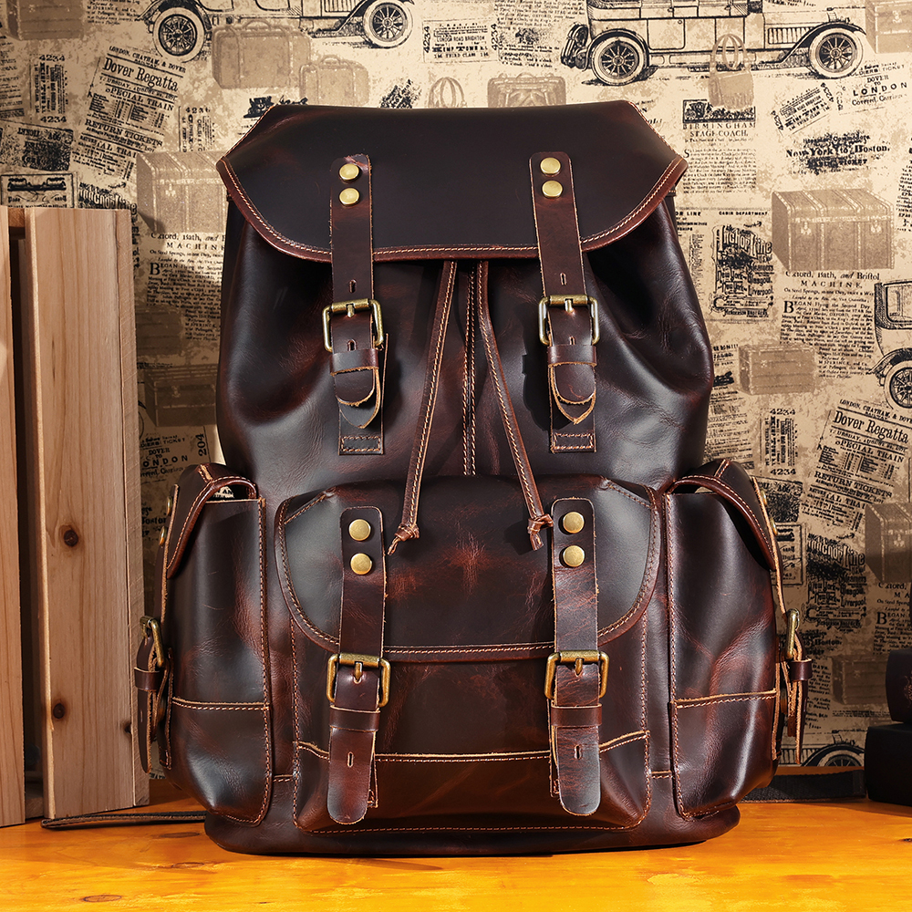 Vintage Leather Backpack