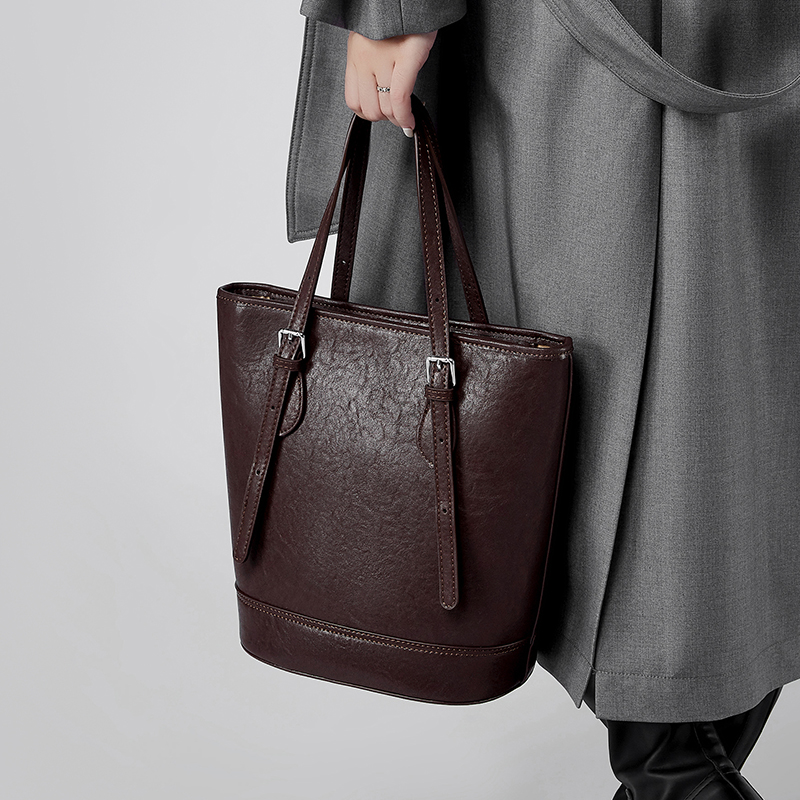 Brown Leather Tote Bag