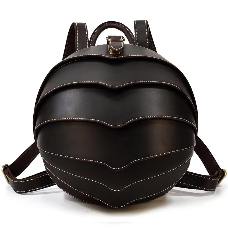Armored Leather Backpack