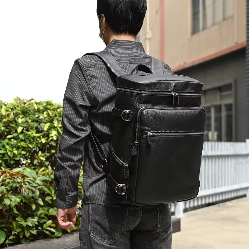 Leather Laptop Backpack