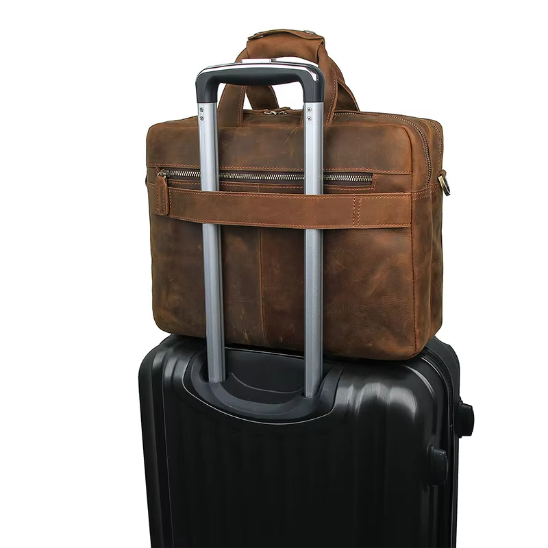 Vintage Leather Messenger Bag