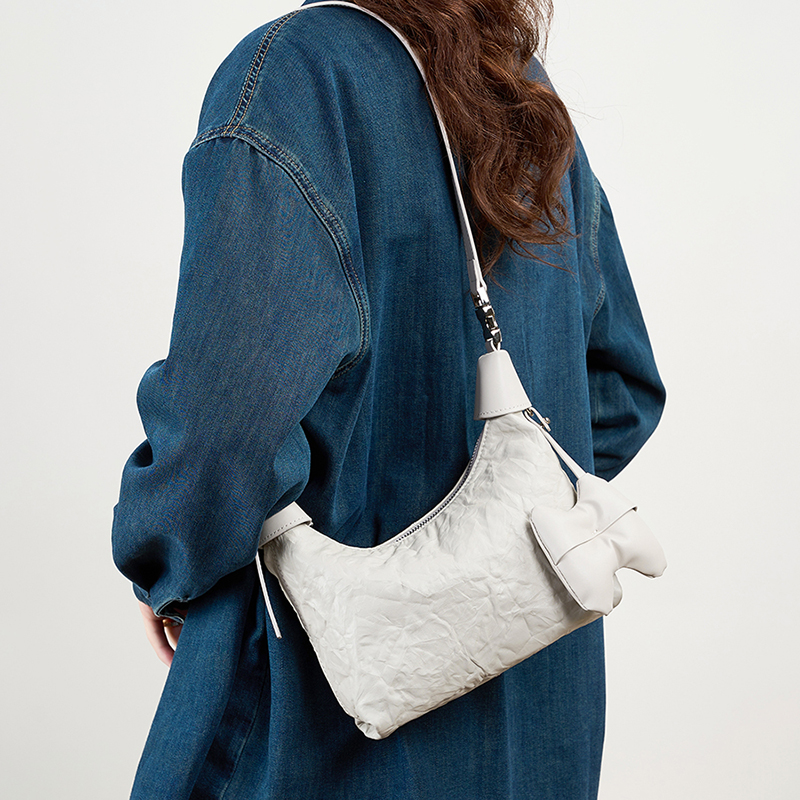 White Soft Shoulder Bag