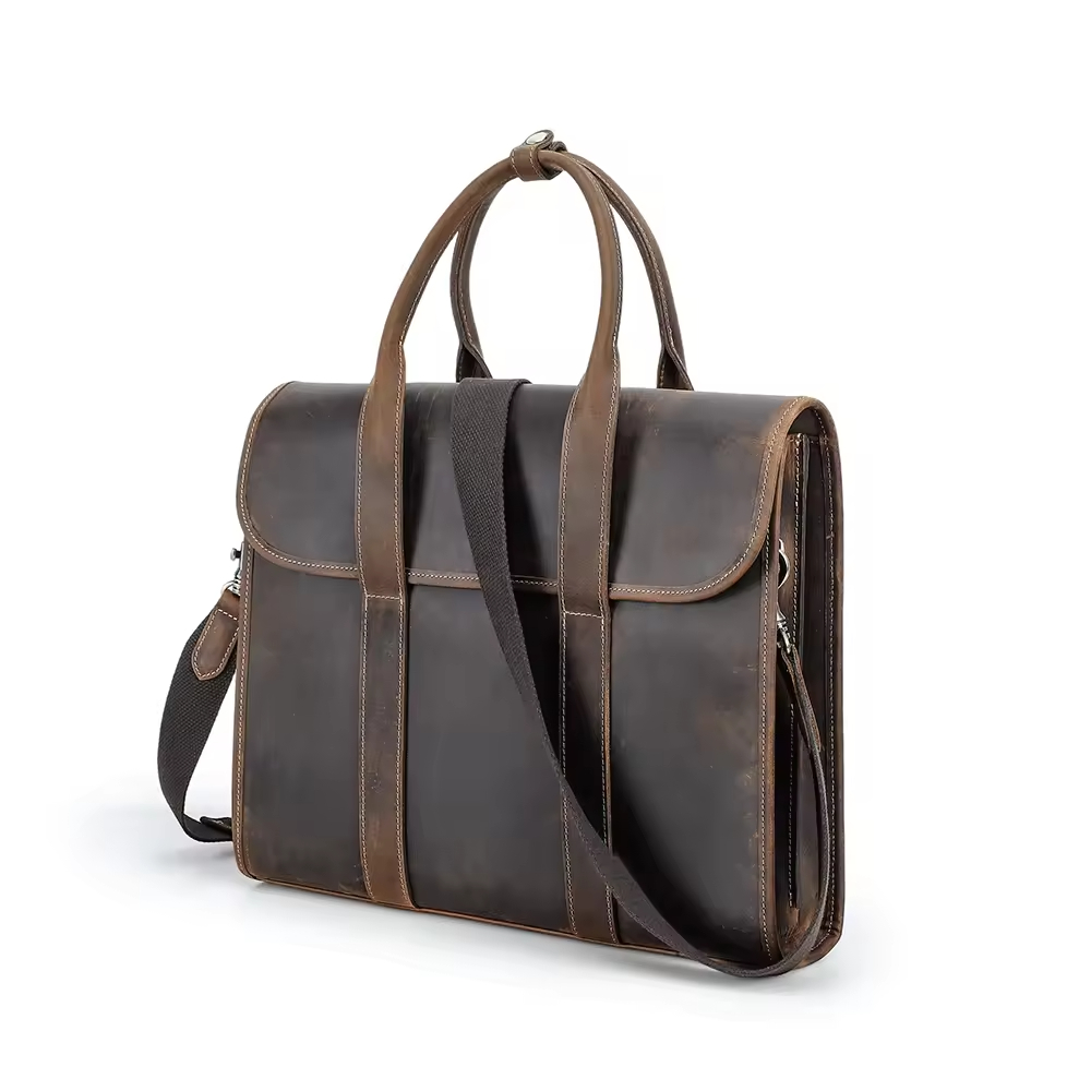 Vintage Leather Messenger Bag