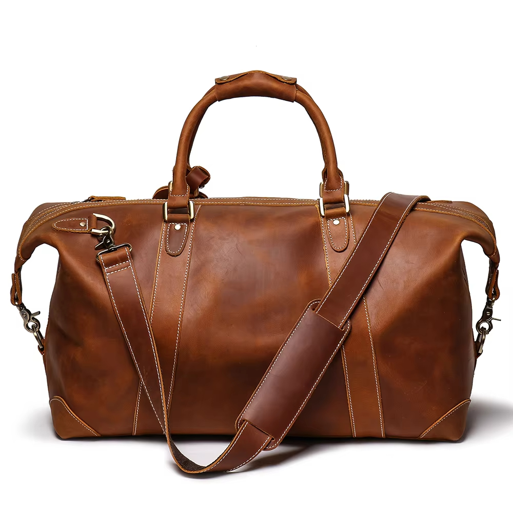 Classic Leather Duffle Bag