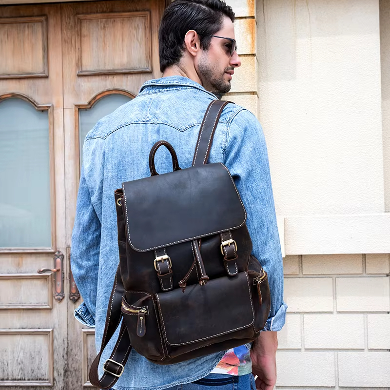 Vintage Leather Backpack