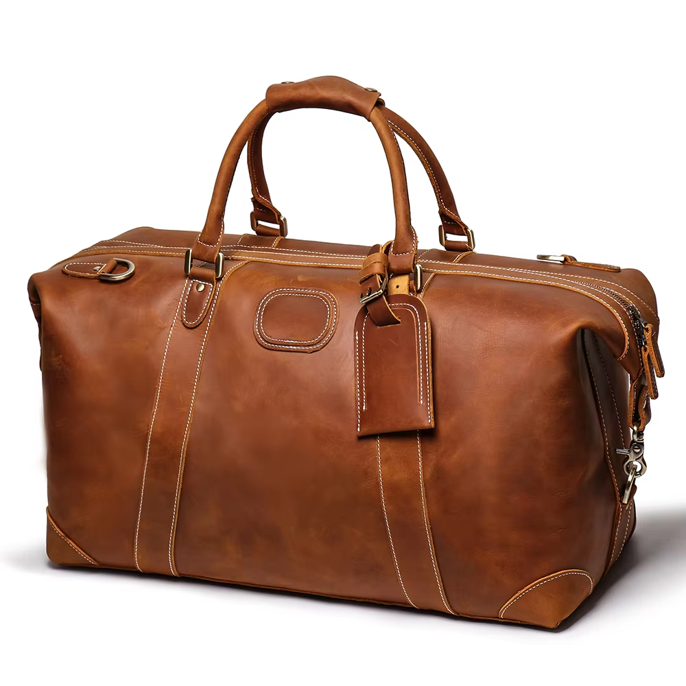 Classic Leather Duffle Bag