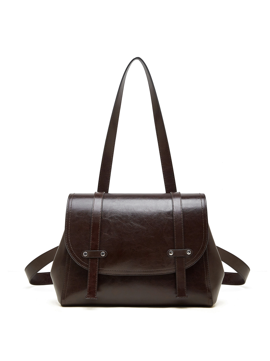 Black Leather Shoulder Bag