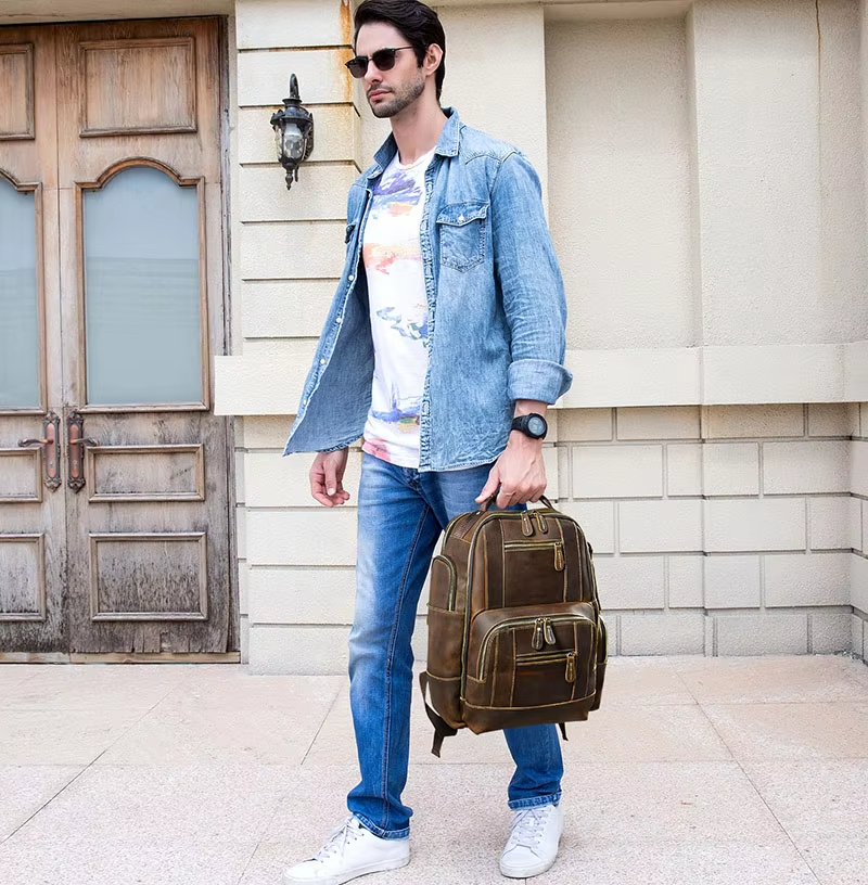 Vintage Leather Backpack