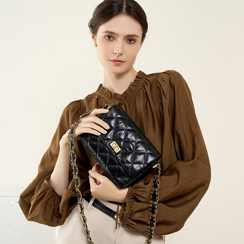 Quilted Leather Shoulder Bag