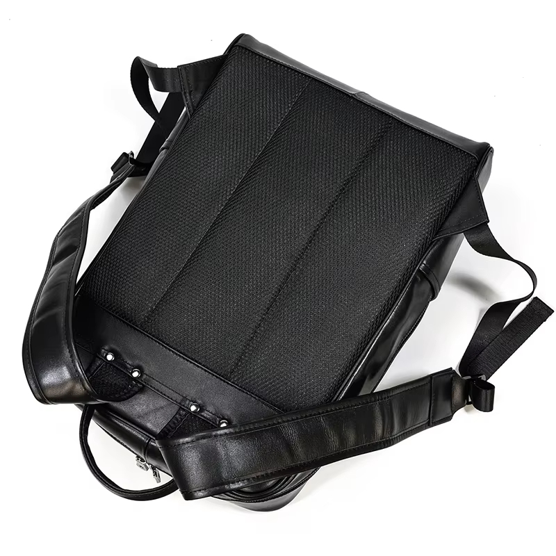 Sleek Leather Backpack