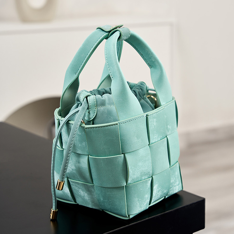 Woven Velvet Mini Tote Bag