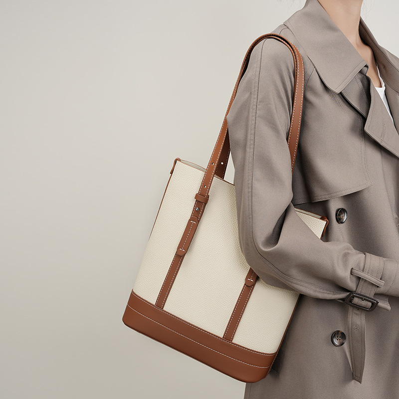 Canvas & Leather Tote Bag