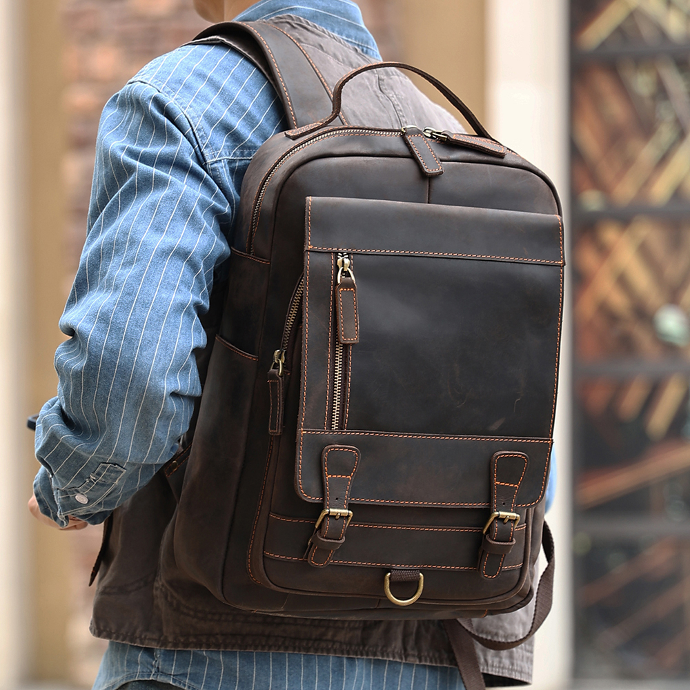 Vintage Leather Backpack
