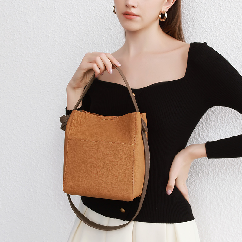 Tan Leather Shoulder Bag