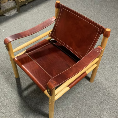 Luxury Leather Safari Chair