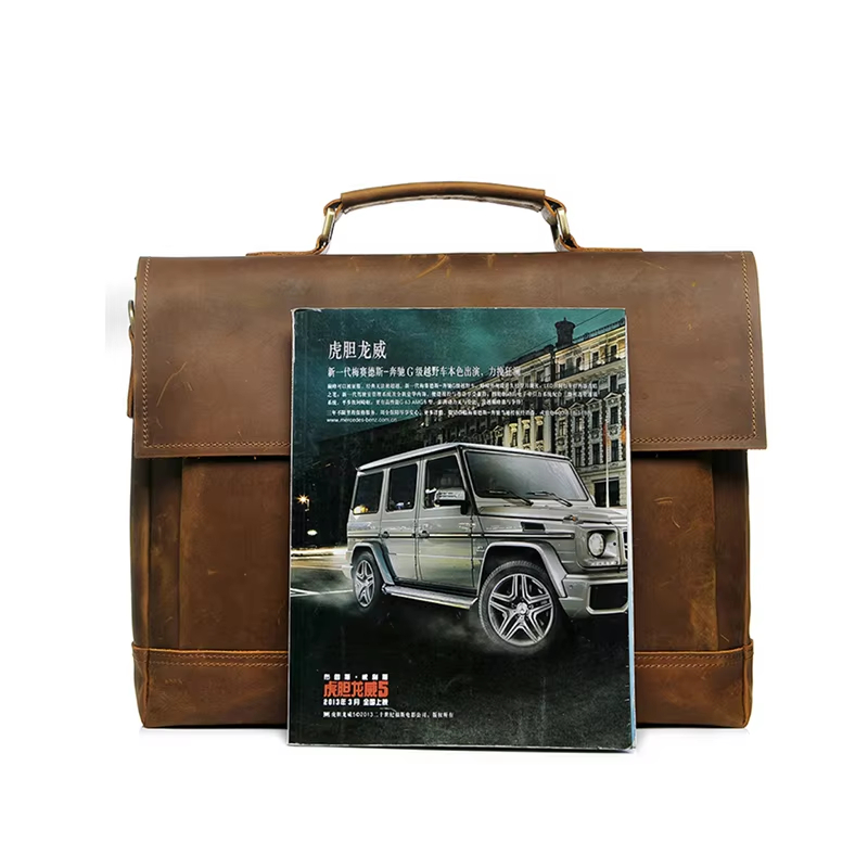 Vintage Leather Messenger Bag